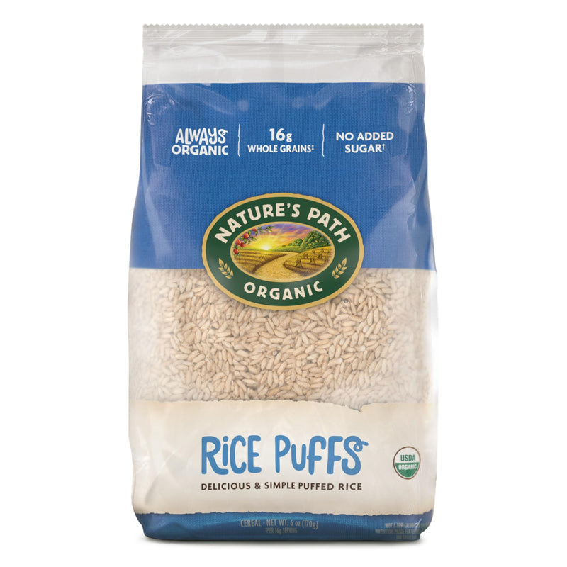 Nature's Path Organic Khorasan Wheat Puffs Cereal, 6 oz (Pack of 12), Earth Friendly Packaging