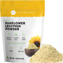 Kate Naturals Sunflower Lecithin Powder for Baking Bread, Gummies, Cooking, Lactation Supplement. Substitute for Soy Lecithin Powder (12 oz, Non-GMO)