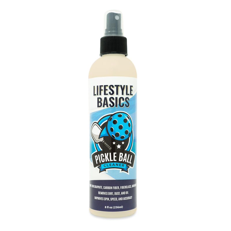 Lifestyle Basics Pickleball Paddle Cleaner Spray | Improves Spin and Accuracy | Washes Away Dirt, Oil, Sand, Dust, and Grime