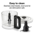 Proctor Silex Durable Electric Vegetable Chopper & Mini Food Processor for Chopping, Puree & Emulsify, 1.5 Cup, 1.5 cups, White