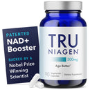 TRU NIAGEN Patented NAD Supplement for Anti Aging and Cell Regeneration, 300mg Niagen, 30 Servings | Supports Cellular Energy, Brain, Muscle | Nicotinamide Riboside (NR) Take 1 Daily | 2 Bottles