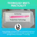 Hippo Sak - Plant Based Tall Kitchen Garbage Bags with Ergonomic Handles - 13 Gallon Trash Bags - Recyclable & Eco Friendly - Super Strong and Leak Proof Tall Kitchen Trash Bags (90 Count)