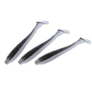 RUNCL Swimbaits Paddle 10/20/30/40PCS, 5/4/3/2 Inchs Paddle Tail, Soft Lure for Trout Crappie Bass, Durable Plastic Bait Swimmer for Saltwater/Freshwater, Fishing Lover's Gift