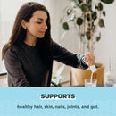 Ancient Nutrition Collagen Powder Protein with Probiotics, Multi Collagen Protein, Unflavored, 60 Servings, Hydrolyzed Collagen Peptides Supports Skin and Gut Health, Joint Supplement, 21.38oz