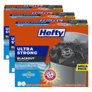 Hefty Ultra Strong 13 Gallon Trash Bags, Tall Kitchen Trash Bags 13 Gallon Size, Drawstring Closure, Continuous Odor Control, White, Clean Burst Scent, 110 Bags