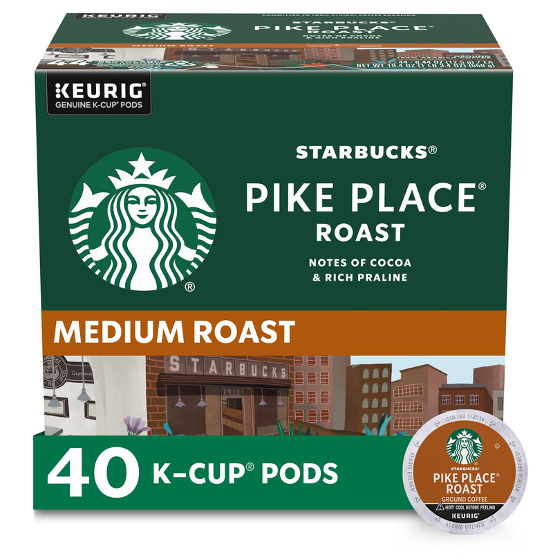 Starbucks K-Cup Coffee Pods—Caramel Flavored Coffee—100% Arabica—1 box (40 pods)