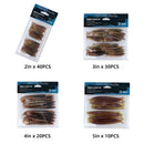 RUNCL Swimbaits Paddle 10/20/30/40PCS, 5/4/3/2 Inchs Paddle Tail, Soft Lure for Trout Crappie Bass, Durable Plastic Bait Swimmer for Saltwater/Freshwater, Fishing Lover's Gift