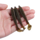 RUNCL Swimbaits Paddle 10/20/30/40PCS, 5/4/3/2 Inchs Paddle Tail, Soft Lure for Trout Crappie Bass, Durable Plastic Bait Swimmer for Saltwater/Freshwater, Fishing Lover's Gift