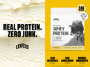 Levels Grass Fed Whey Protein Powder, No Artificials, 24G of Protein, Double Chocolate, 5LB