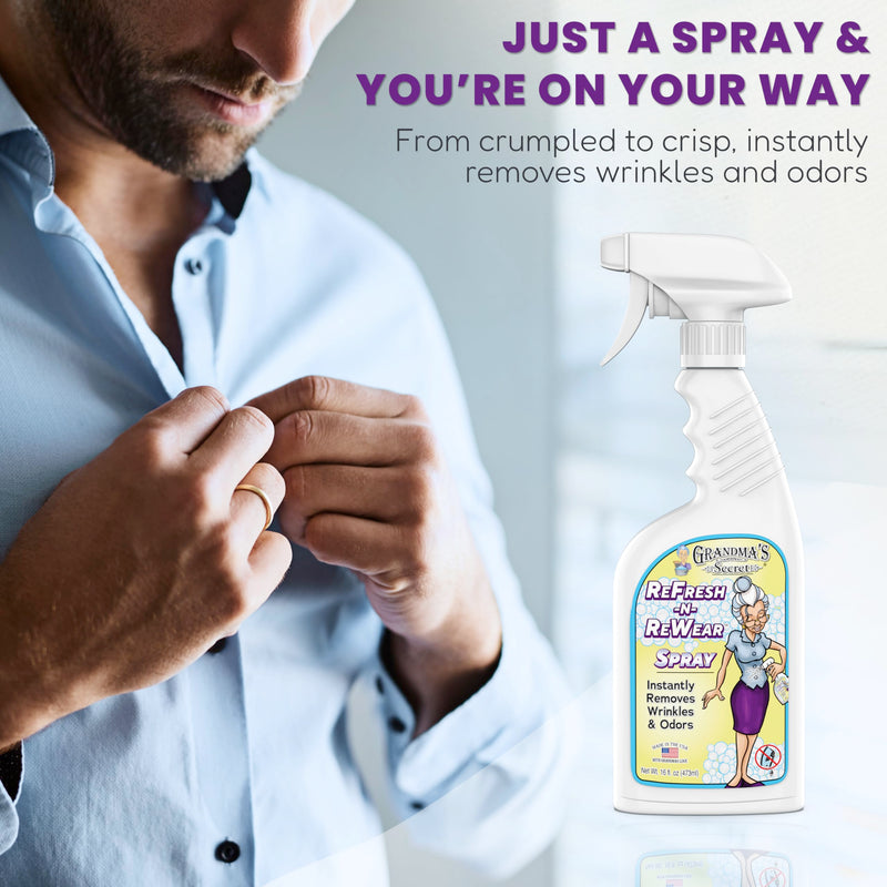 Grandma's Secret Spot Remover Laundry Spray - Chlorine, Bleach and Toxin-Free Stain Remover - Stain Remover for Clothes - Fabric Stain Remover Removes Oil, Paint, Blood and Pet Stains - 16 Oz, 3 Pack