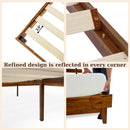 Bme Caden Solid Wood Nightstand/Side Table/End Table, Fully Assembled, with 1-Drawer for Mid Century Bedroom and Living Room, Caramel