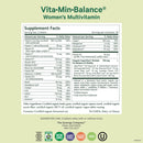 PURE SYNERGY Vita·Min·Balance | Multivitamin for Women with Iron | Women’s Daily Multivitamin Made with Organic Whole Foods | for Balanced Energy and Stress Support (60 Tablets)