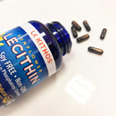 Lekithos 100% All-Natural Sunflower Lecithin Capsules - 120 Count - Rich in Phosphatidyl Choline - Cold Pressed (Solvent Free) - Non-GMO Project Verified - Certified Vegan