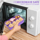 Bento Box Adult Lunch Box, Lunch Containers for Kids Girls Boys with 4 Compartments, Lunchable Food Container with Utensils, Sauce Jar, Muffin Liners, 40 Oz/5 Cup, Microwave & Dishwasher Safe, Navy