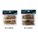 RUNCL Swimbaits Paddle 10/20/30/40PCS, 5/4/3/2 Inchs Paddle Tail, Soft Lure for Trout Crappie Bass, Durable Plastic Bait Swimmer for Saltwater/Freshwater, Fishing Lover's Gift