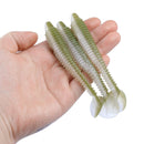 RUNCL Swimbaits Paddle 10/20/30/40PCS, 5/4/3/2 Inchs Paddle Tail, Soft Lure for Trout Crappie Bass, Durable Plastic Bait Swimmer for Saltwater/Freshwater, Fishing Lover's Gift