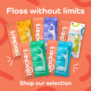 Plackers Twin-Line Dental Flossers, Advanced Whitening and Dual Action Flossing System, Easy Storage, Super Tuffloss, 2X The Clean, Cool Mint Flavor, 600 Count (Pack of 4)