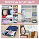 20 Pack Vacuum Storage Bags, Space Saver Bags (4 Jumbo/4 Large/4 Medium/4 Small/4 Roll) Compression for Comforters and Blankets, Sealer Clothes Storage, Hand Pump Included