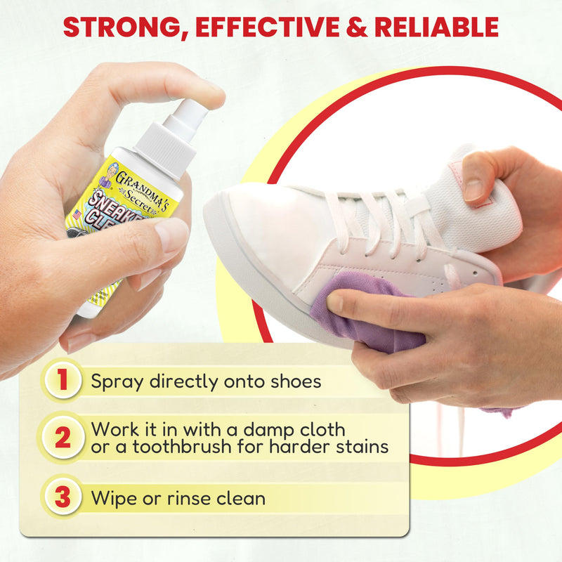 Grandma's Secret Spot Remover Laundry Spray - Chlorine, Bleach and Toxin-Free Stain Remover - Stain Remover for Clothes - Fabric Stain Remover Removes Oil, Paint, Blood and Pet Stains - 16 Oz, 3 Pack