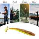 RUNCL Swimbaits Paddle 10/20/30/40PCS, 5/4/3/2 Inchs Paddle Tail, Soft Lure for Trout Crappie Bass, Durable Plastic Bait Swimmer for Saltwater/Freshwater, Fishing Lover's Gift