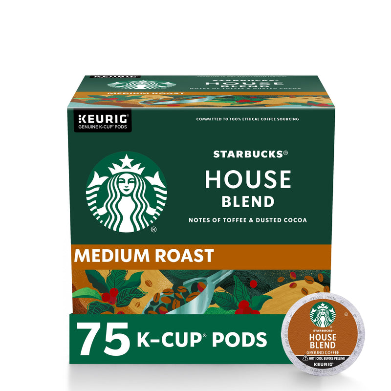 Starbucks K-Cup Coffee Pods—Caramel Flavored Coffee—100% Arabica—1 box (40 pods)