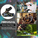 Unisex Chef Shoes Zapatos de cocina para Hombre Slip Resistant Non Slip Work Shoes Nursing Closed Toe Clogs Waterproof Men Kitchen Black/Size12