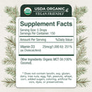 Vitamin D3 with K2 Liquid Drops, All Natural, Non-GMO, 1208iu D3 and 25mcg K2 (mk7) per Serving, Support Your Bones, Immune System and Energy Levels, with or Without Peppermint Oil