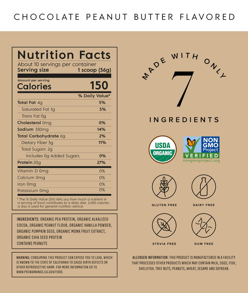 Truvani Vegan Pea Protein Powder | Vanilla | 20g Organic Plant Based Protein | 18 Servings | Keto | Gluten & Dairy Free | Low Carb | No Added Sugar