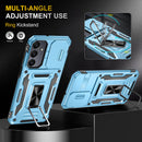 SunStory Compatible with Samsung Galaxy A17 5G Case with HD Screen Protector & Slide Camera Cover & Rotated Ring Kickstand,[Shockproof] Dual Layers Phone Case for Galaxy A17,Red