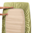 Hearth & Harbor Extra Deep Pocket Sheets - Fits Mattress 18-24 Inches Deep - Extra Deep Pocket Full Size Sets - 6 Piece Full Size - Full - Ice Blue