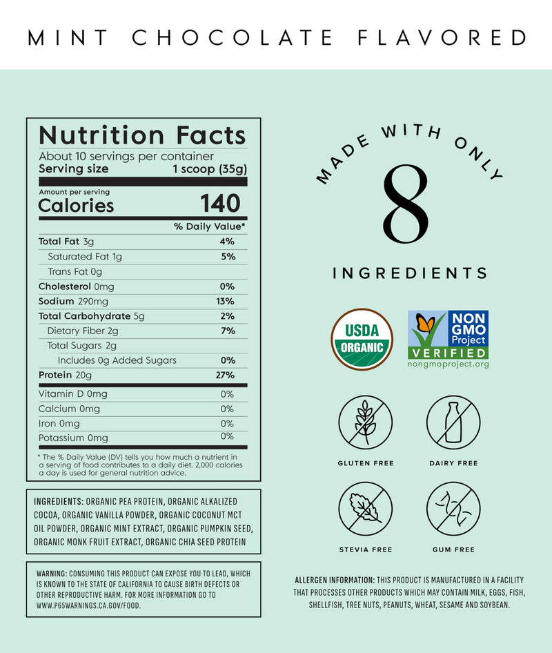 Truvani Vegan Pea Protein Powder | Vanilla | 20g Organic Plant Based Protein | 18 Servings | Keto | Gluten & Dairy Free | Low Carb | No Added Sugar