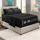 Hearth & Harbor Extra Deep Pocket Sheets - Fits Mattress 18-24 Inches Deep - Extra Deep Pocket Full Size Sets - 6 Piece Full Size - Full - Ice Blue