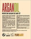 Argan Oil Shampoo and Conditioner Set - Sulfate Free Moroccan Care with Keratin - For Curly, Straight, Dry and Damaged Hair - Moisturizing, Hydrating, Anti Frizz Salon Technology