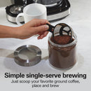 Hamilton Beach 2-Way 12 Cup Programmable Drip Coffee Maker & Single Serve Machine, Glass Carafe, Auto Pause and Pour, Black (49980R)