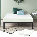 ZINUS 6 Inch Green Tea Memory Foam Mattress, Fiberglass Free, Patented Custom Contour Support, Sturdy Base Foam, CertiPUR-US Certified, Bed-in-a-box, Twin, White