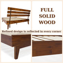 Bme Caden Solid Wood Nightstand/Side Table/End Table, Fully Assembled, with 1-Drawer for Mid Century Bedroom and Living Room, Caramel