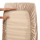 Hearth & Harbor Extra Deep Pocket Sheets - Fits Mattress 18-24 Inches Deep - Extra Deep Pocket Full Size Sets - 6 Piece Full Size - Full - Ice Blue