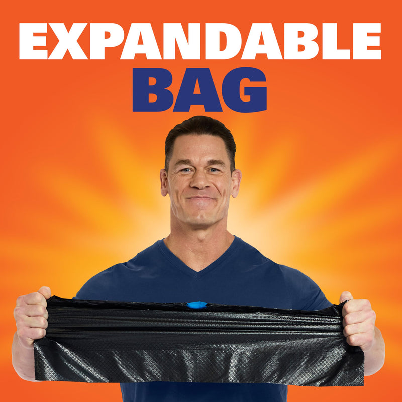 Hefty Ultra Strong 13 Gallon Trash Bags, Tall Kitchen Trash Bags 13 Gallon Size, Drawstring Closure, Continuous Odor Control, White, Clean Burst Scent, 110 Bags