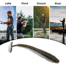 RUNCL Swimbaits Paddle 10/20/30/40PCS, 5/4/3/2 Inchs Paddle Tail, Soft Lure for Trout Crappie Bass, Durable Plastic Bait Swimmer for Saltwater/Freshwater, Fishing Lover's Gift