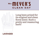 MRS. MEYER'S CLEAN DAY Liquid Hand Soap Refill, Cruelty Free and Biodegradable Formula, Lavender Scent, 33 Fl Oz (Pack of 1)