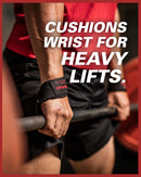 Harbinger Padded Cotton Lift Straps - Soft, Supportive Neotek Wrist Pads - 21.5" Length, 1.5" Width - Reinforced Edges & Heavy-duty Stitching - Cushions Wrists for Lifting Support