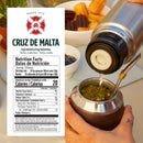 Cruz de Malta Yerba Mate Tea – 1kg (2.2 lbs) Loose Leaf – Traditional Argentine Herbal Tea – Smooth Flavor, Naturally Sourced – USA Specific Packaging – Gluten-Free – Large Leaf Low Dust Yerba Mate