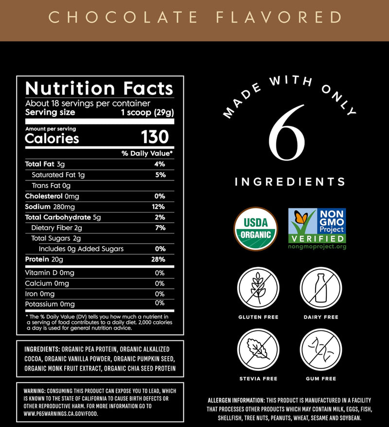 Truvani Vegan Pea Protein Powder | Vanilla | 20g Organic Plant Based Protein | 18 Servings | Keto | Gluten & Dairy Free | Low Carb | No Added Sugar