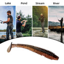 RUNCL Swimbaits Paddle 10/20/30/40PCS, 5/4/3/2 Inchs Paddle Tail, Soft Lure for Trout Crappie Bass, Durable Plastic Bait Swimmer for Saltwater/Freshwater, Fishing Lover's Gift