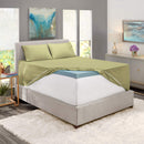 Hearth & Harbor Extra Deep Pocket Sheets - Fits Mattress 18-24 Inches Deep - Extra Deep Pocket Full Size Sets - 6 Piece Full Size - Full - Ice Blue