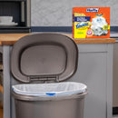 Hefty Ultra Strong 13 Gallon Trash Bags, Tall Kitchen Trash Bags 13 Gallon Size, Drawstring Closure, Continuous Odor Control, White, Clean Burst Scent, 110 Bags