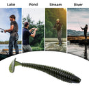 RUNCL Swimbaits Paddle 10/20/30/40PCS, 5/4/3/2 Inchs Paddle Tail, Soft Lure for Trout Crappie Bass, Durable Plastic Bait Swimmer for Saltwater/Freshwater, Fishing Lover's Gift