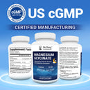 Dr. Berg Magnesium Glycinate with Vitamin D, B6 & Zinc for Stress Relief, Calm, Relaxation, & Good Sleep* - 120 mg Per Magnesium Bisglycinate Capsule - Chelated Magnesium Glycinate - 150 Caps