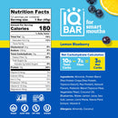 IQBAR Brain and Body Plant Protein Bars - Chocolate Lovers Variety - 12-Count Low Carb - Gluten Free, High Fiber, Vegan Snacks - Low Sugar Meal Replacement