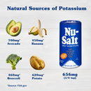 NU Salt Sodium-Free Salt Substitute (2 Pack) Contains Potassium Chloride, Table Salt Alternative, Vegan, Good for Chips, Pretzels, French Fries, Popcorn Seasoning, 3oz Shaker Bottle